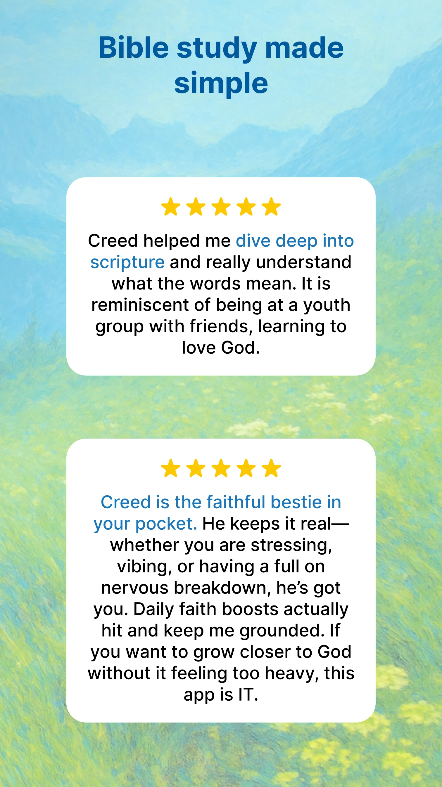 Creed: Your Bible Chat Buddy screenshot